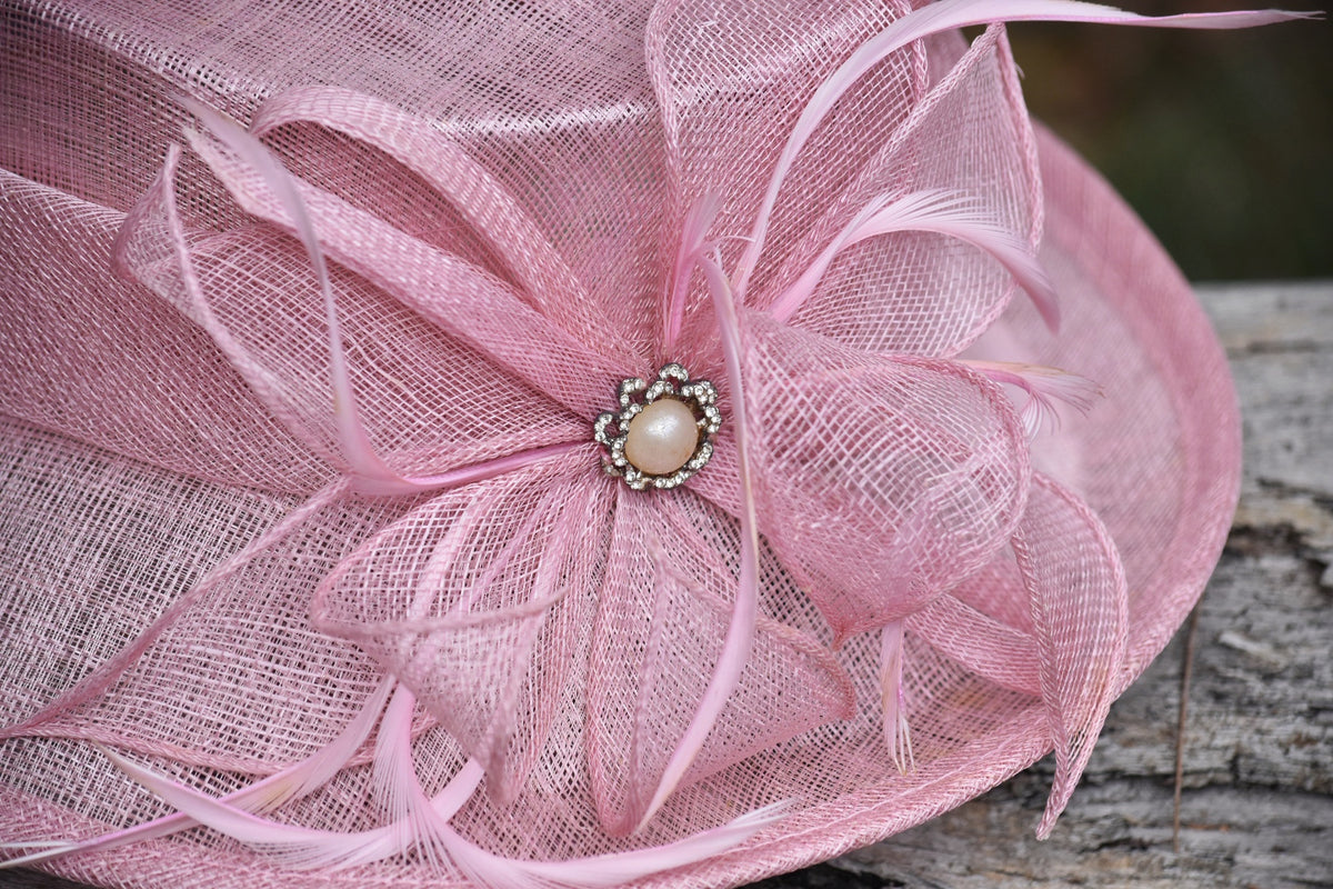 Pink Riding Hat Pink Sinamay Horse Showing Hat – Penelope Claire Ponywear