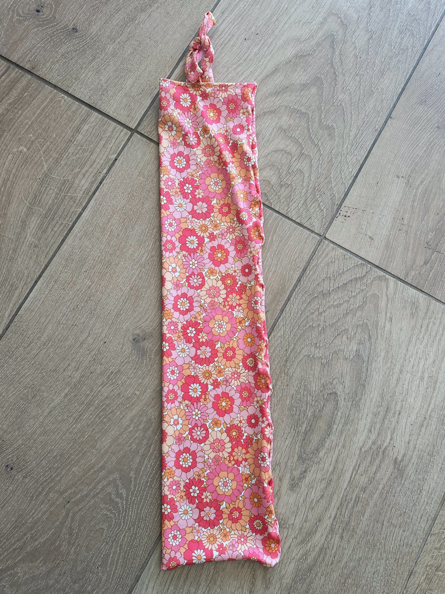 Boho Flowers Tie-in Tail Bag