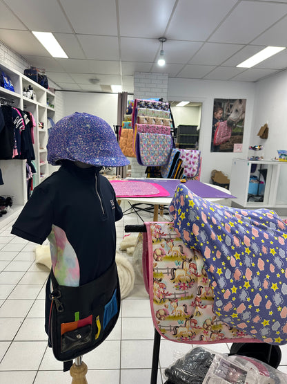 Sparkle Party Kids Helmet Cover - Purple