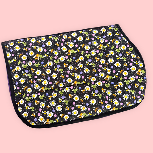 Wild Flowers & Buzzing Bees Kids Saddle Pad