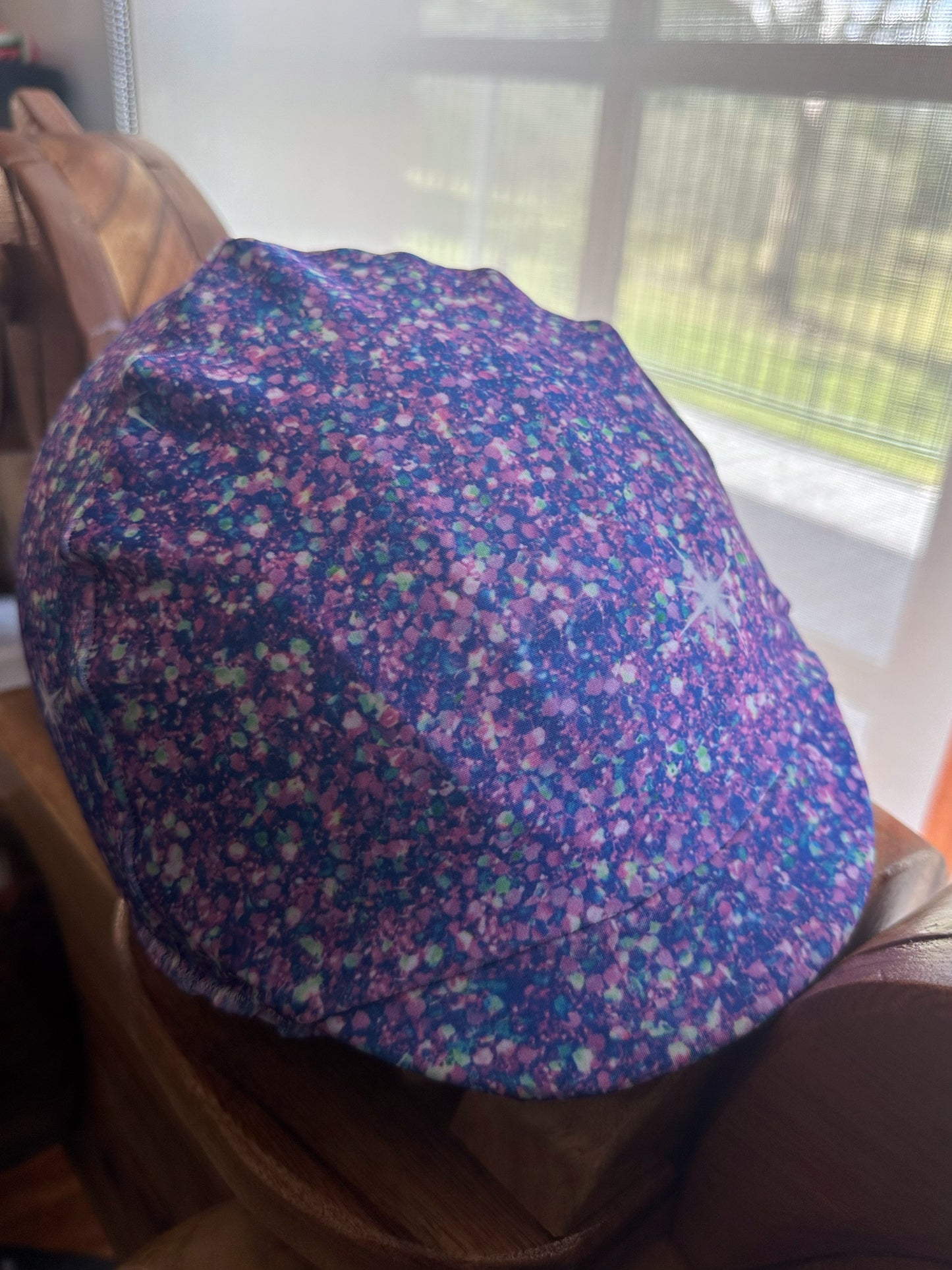 Sparkle Party Purple Glitter Helmet Cover