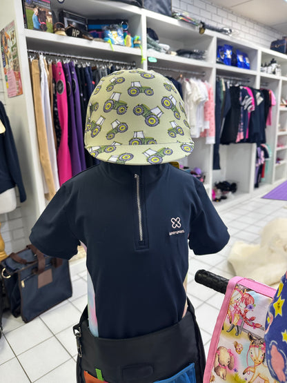 Watercolour Tractors Kids Helmet Cover