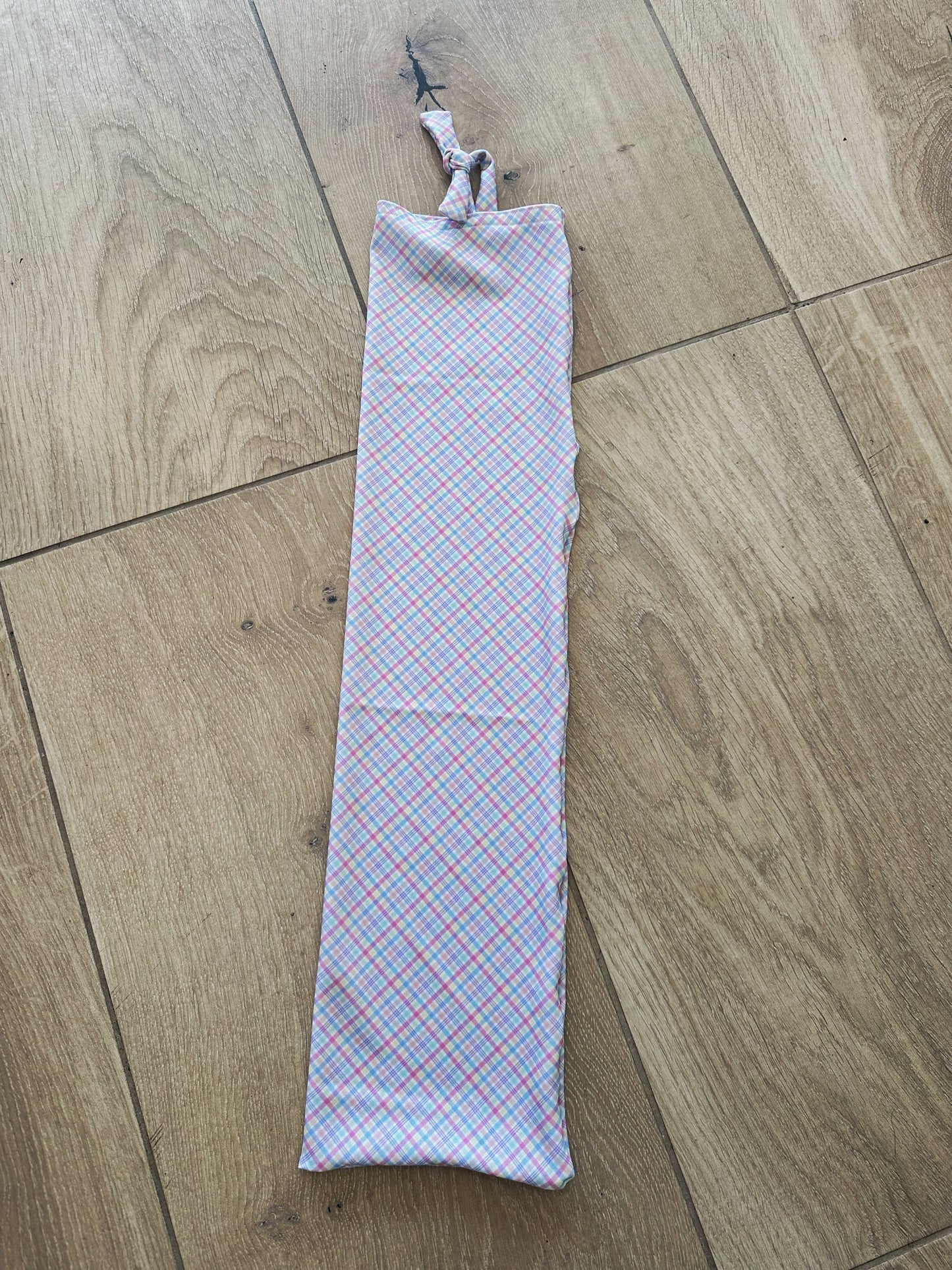 Spring Time Gingham Tie-in Tail Bag