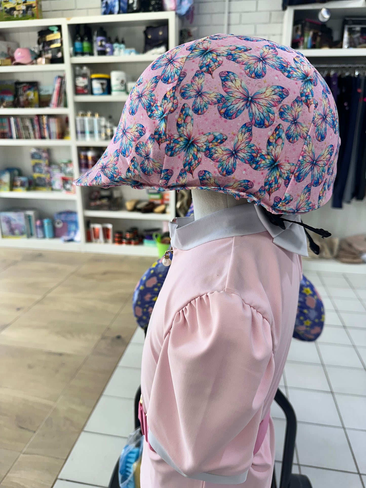 NEW Butterfly Delight Children’s Horse Riding Helmet Cover