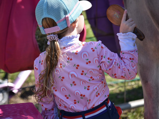 Mare and Me Girls Indie Cherries Riding Shirt