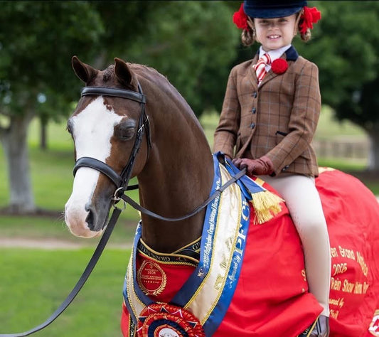 Thames Equestrian Children's London Show Tights - Hunter Beige