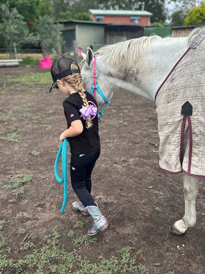 Crown Equestrian Kids Marble Riding Tights