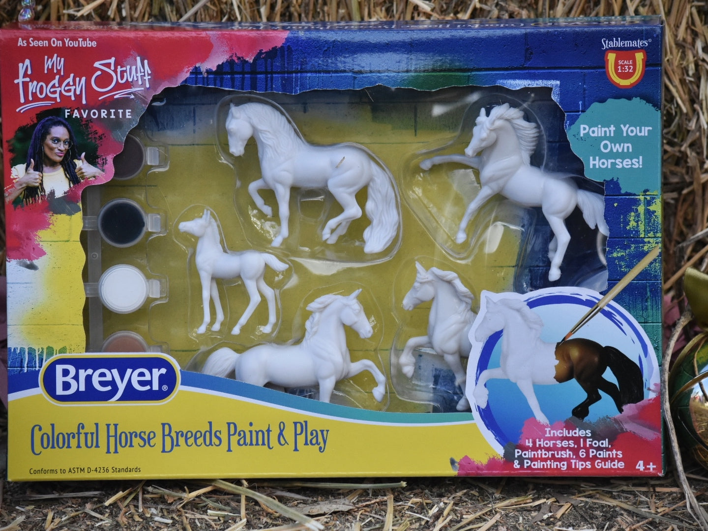 Breyer Colourful Horse Breeds Paint & Play Kids Activity Set