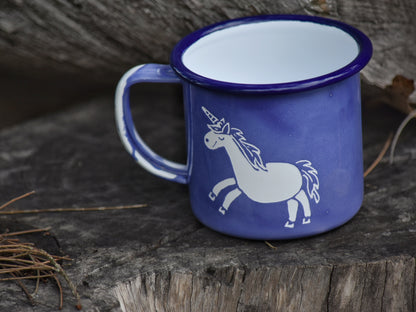 Enamelled By Suellen Unicorn Mug