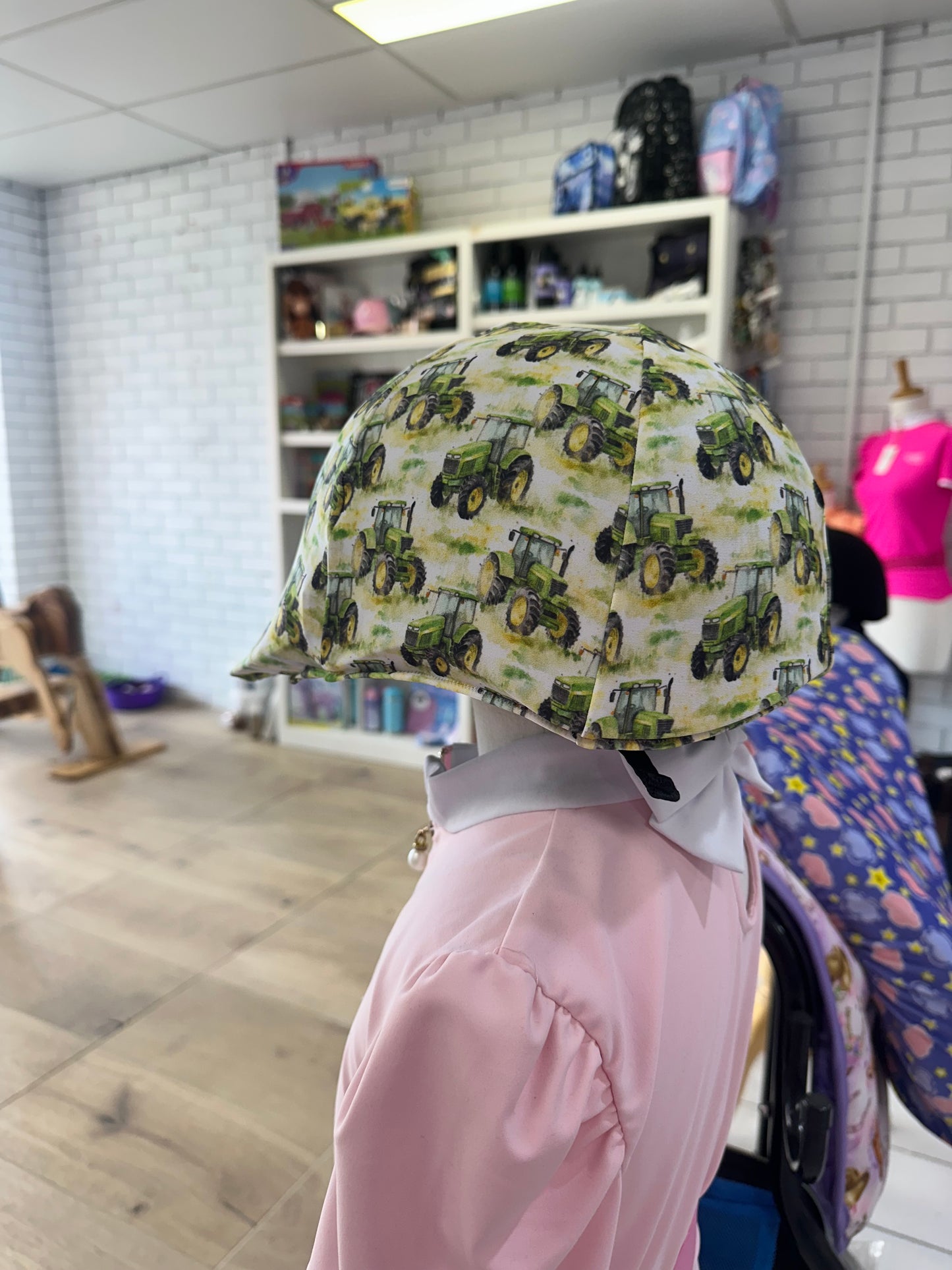 NEW Tractors Children’s Horse Riding Helmet Cover