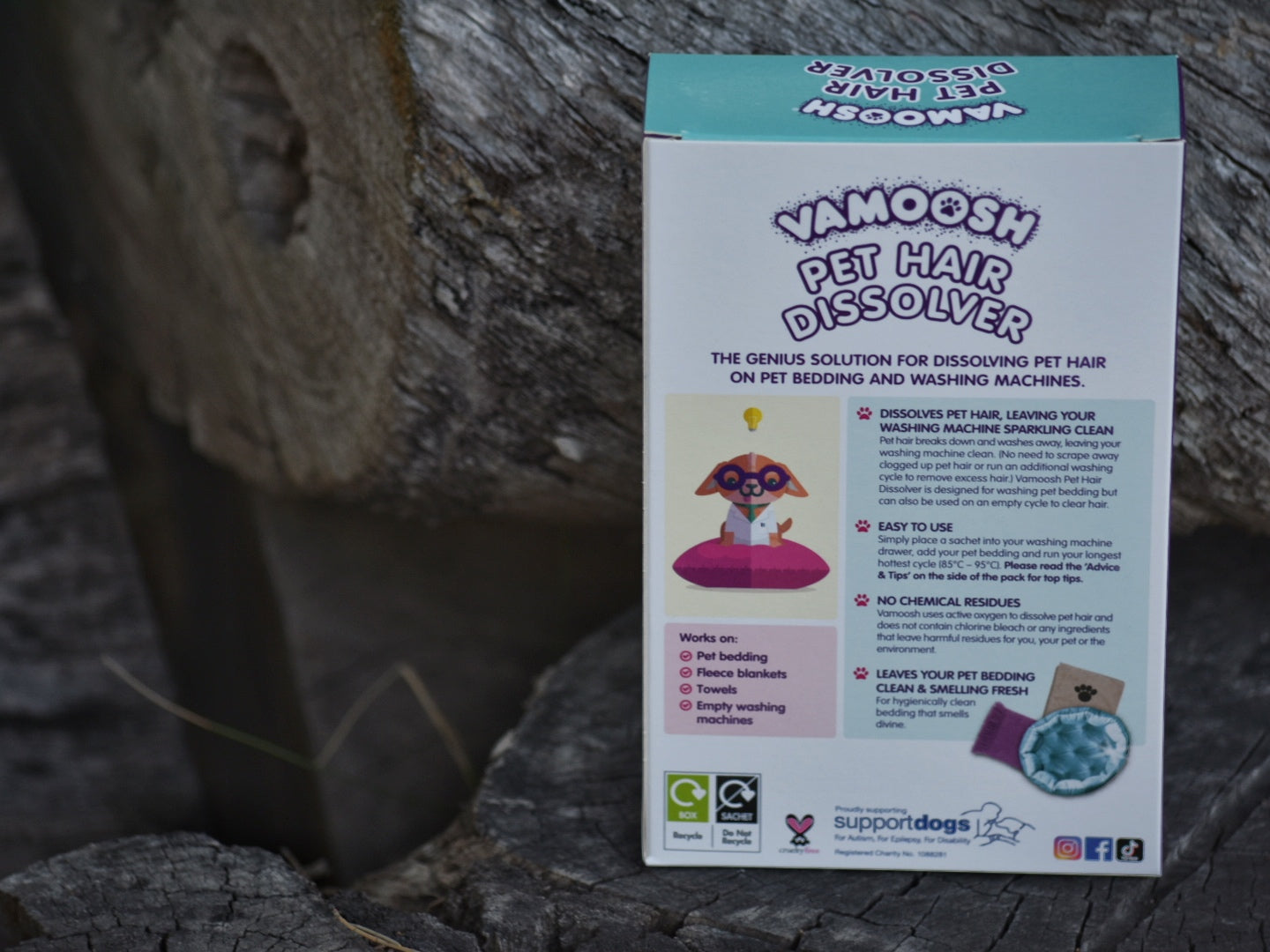 Vamoosh Pet Hair Dissolver Washing Machine Sachets