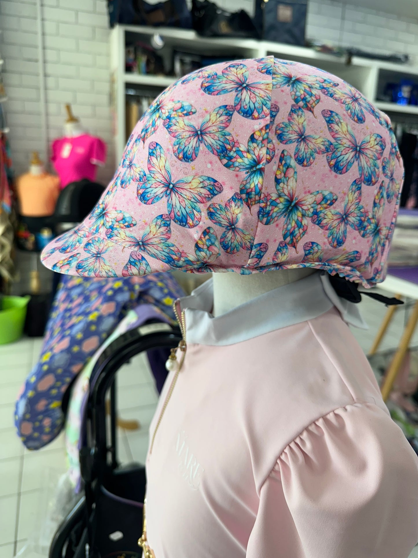 NEW Butterfly Delight Children’s Horse Riding Helmet Cover