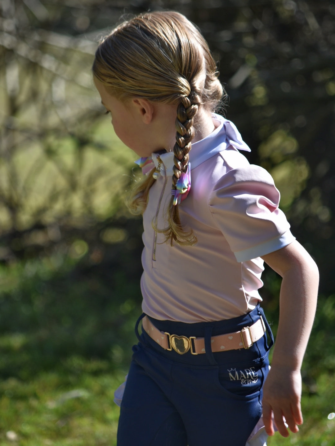 Childs Adjustable Stretchy Horse Riding Belt