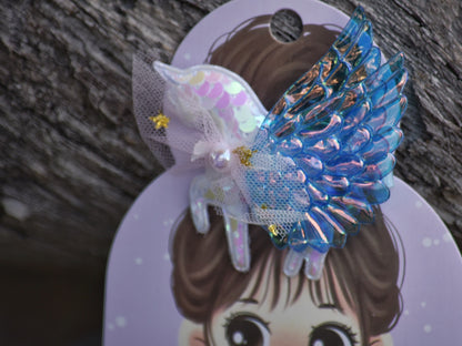 Large Unicorn Hair Clips