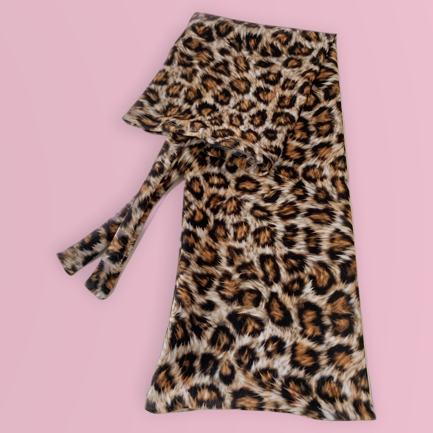 Rugless Lycra Tie-in Tail Bag Leopard Print
