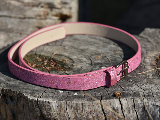 Kids Pink Glitter Belt