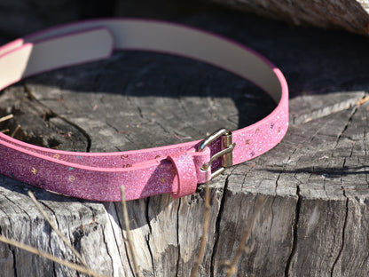 Kids Pink Glitter Belt