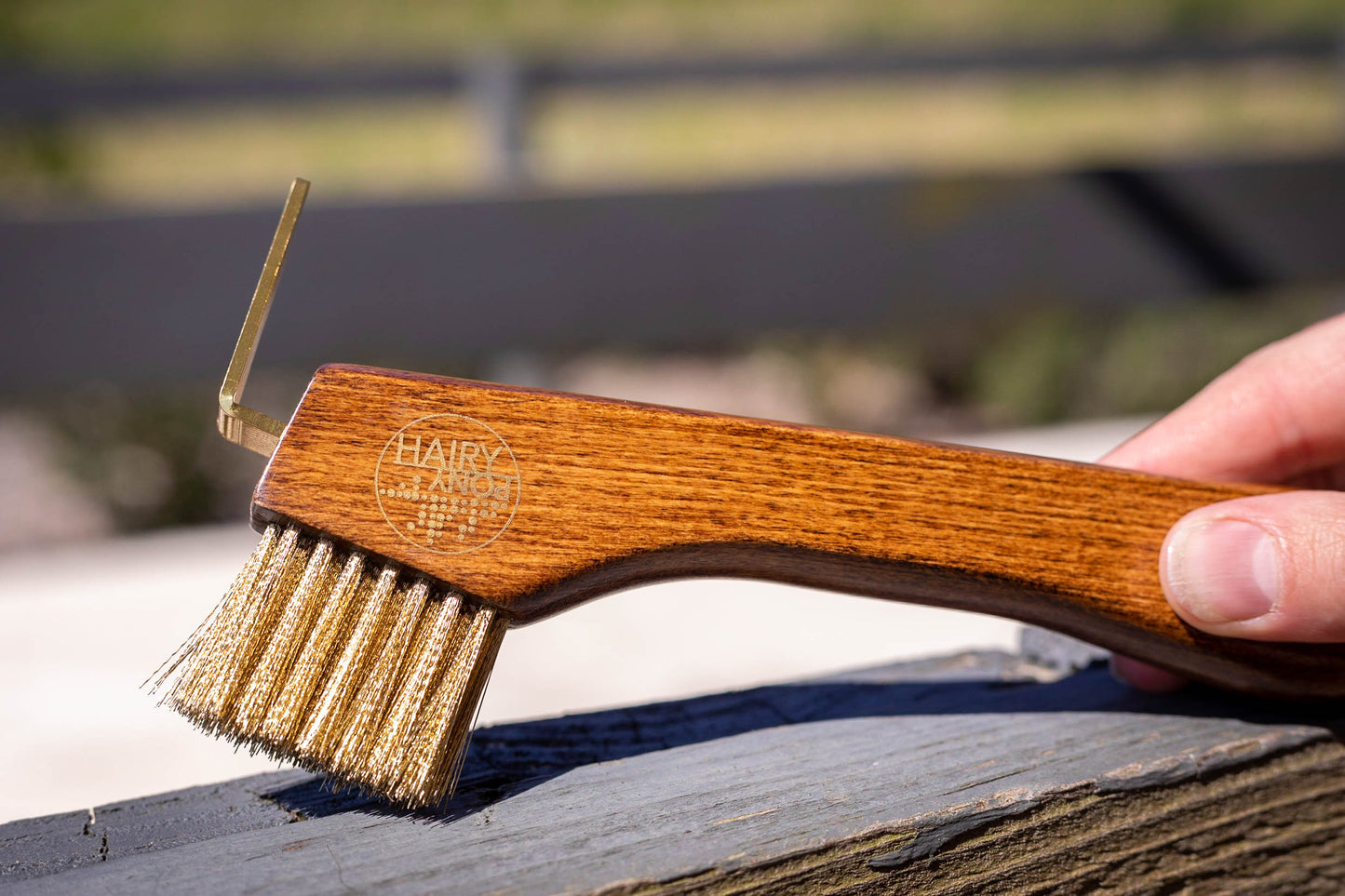 Hairy Pony Copper Bristle Hoof Pick