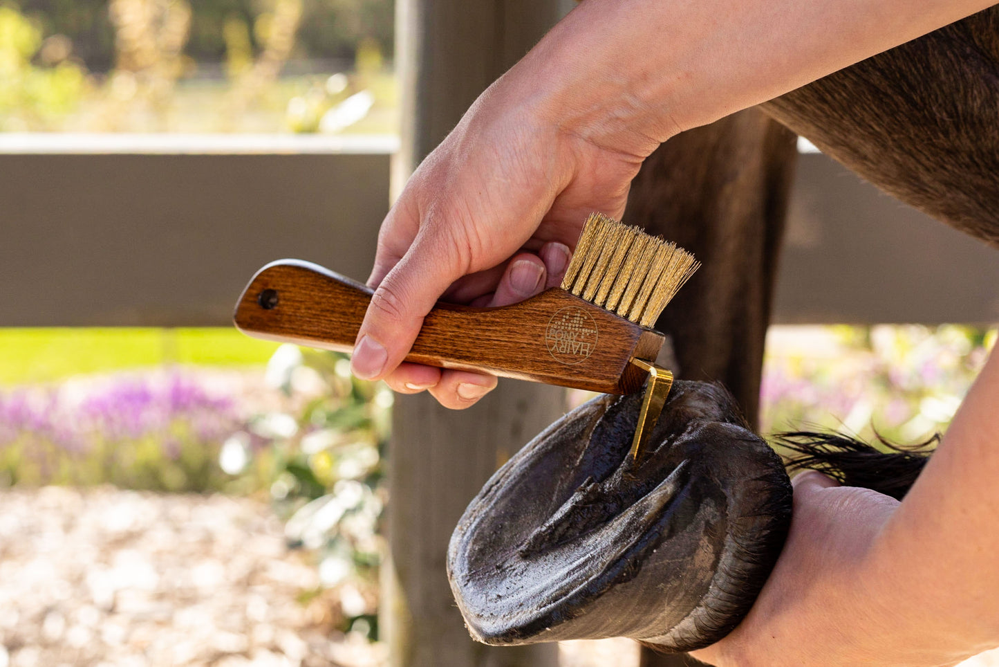 Hairy Pony Copper Bristle Hoof Pick