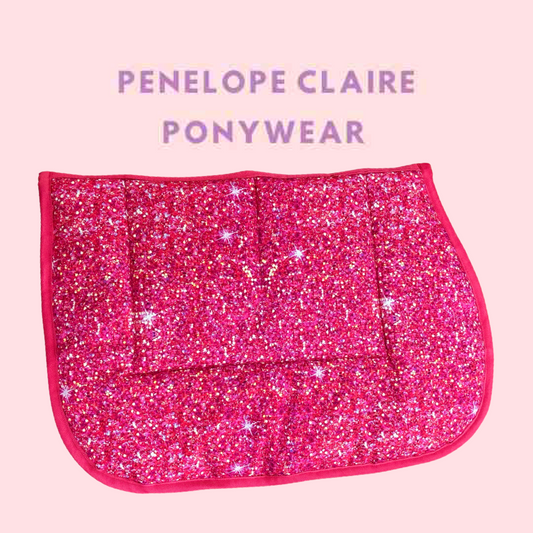 Sparkle Party Pink Kids Saddle Pad