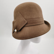 Brown 20's Style Wool Hat