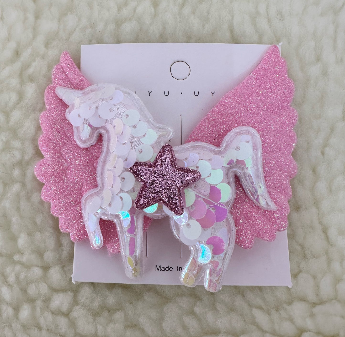 Large Unicorn Hair Clips