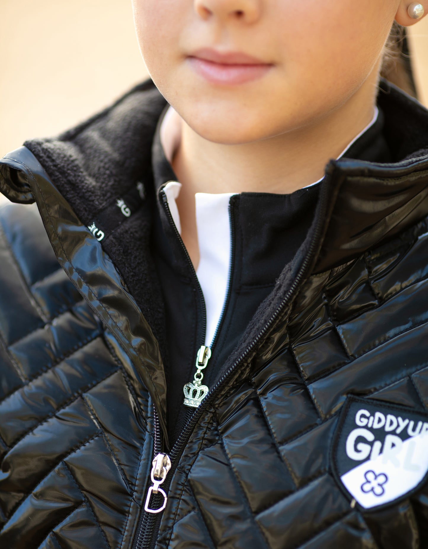 Giddyupgirl Mia Black Puffer Jacket