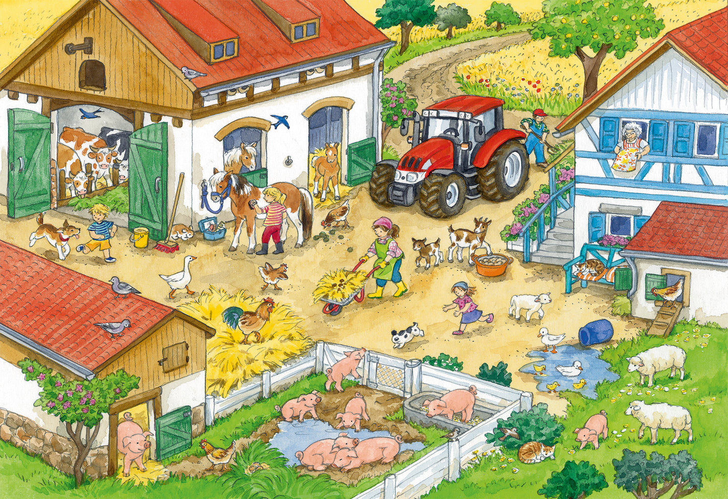 Merry Country Life Jigsaw Puzzle Pack